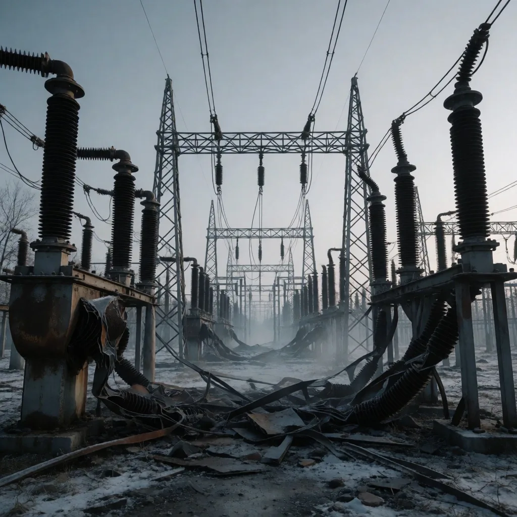 Infraestructura energética dañada en el este de Ucrania